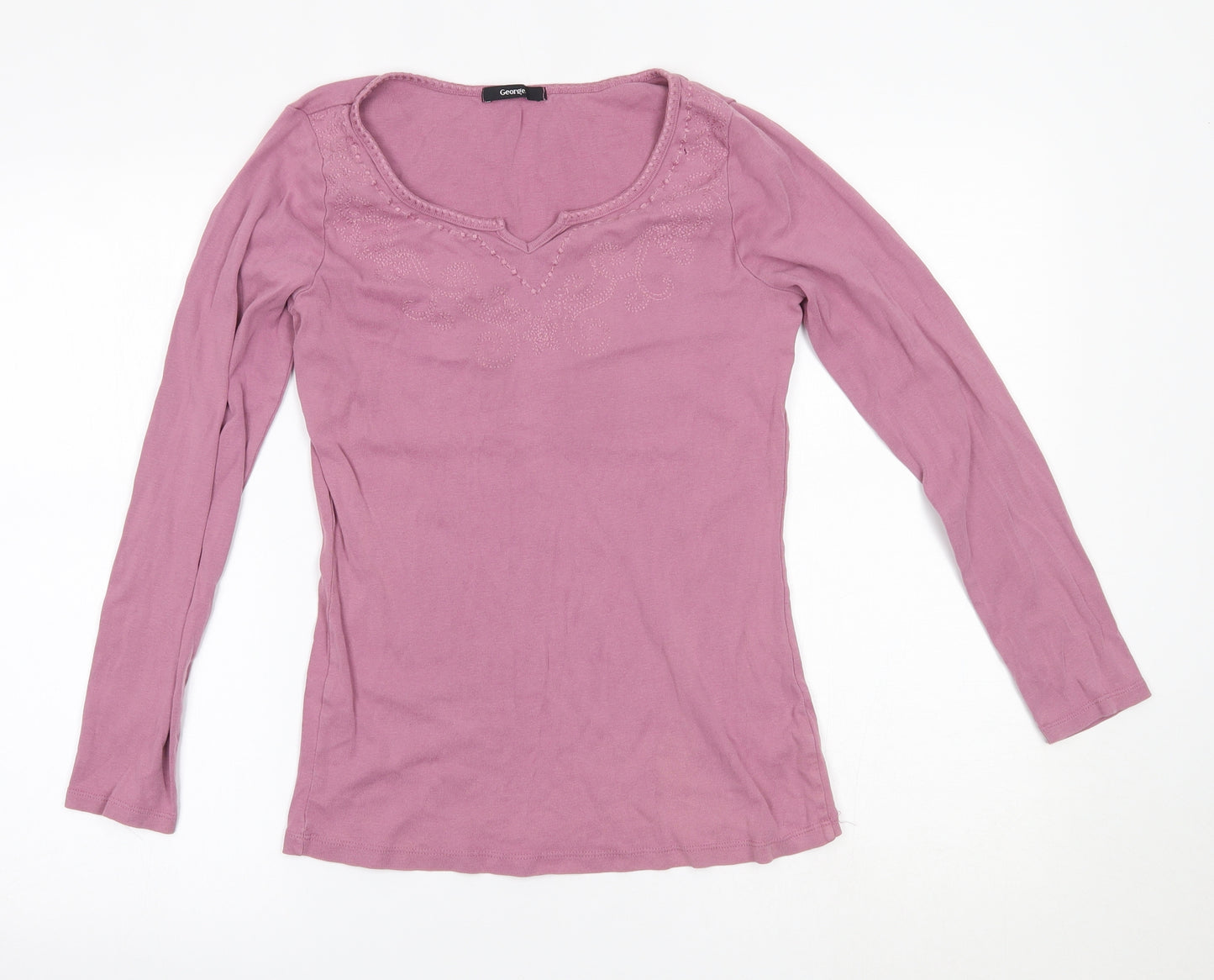 George Womens Pink   Basic Blouse Size 8
