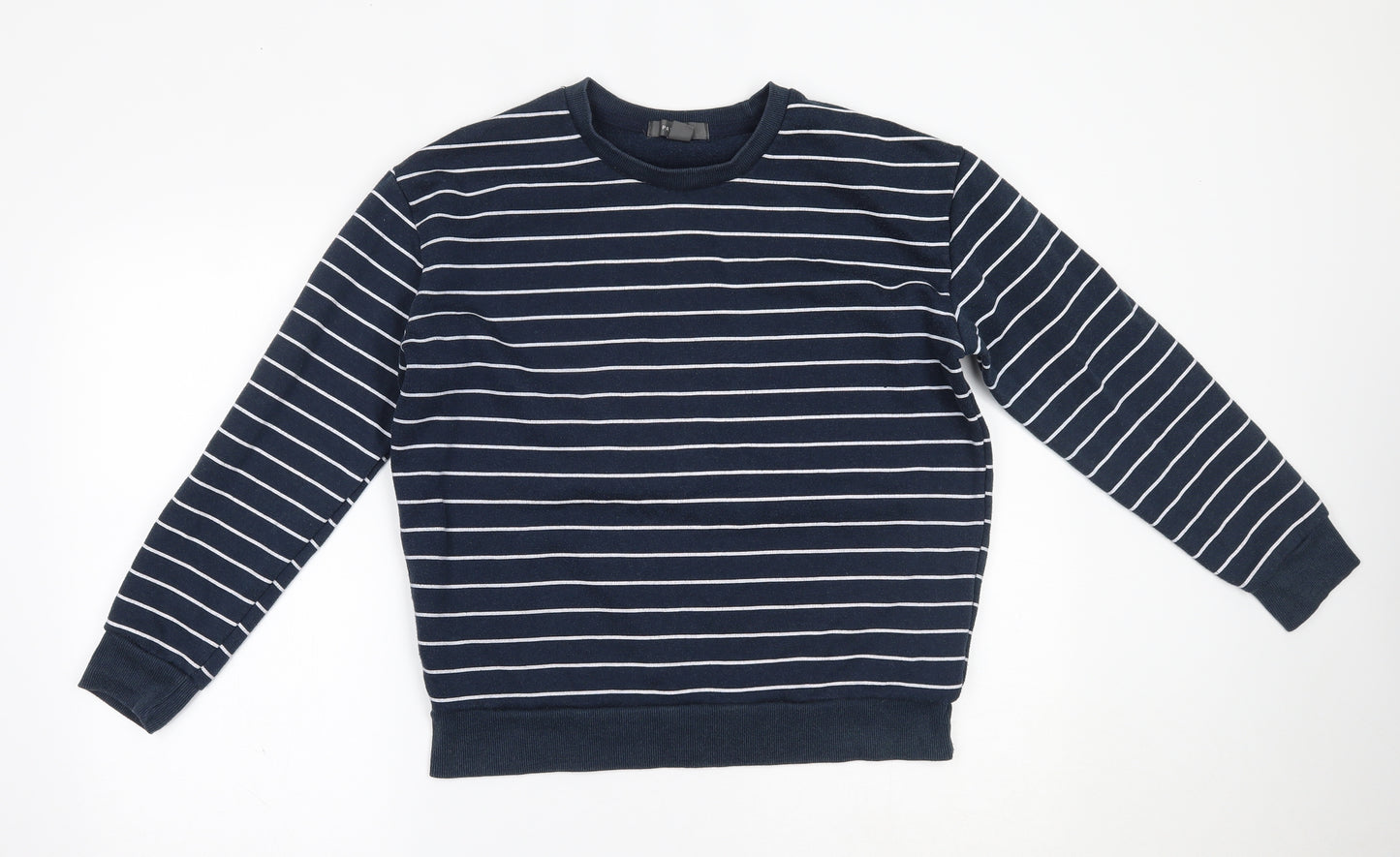 Primark Womens Blue Striped  Pullover Sweatshirt Size S