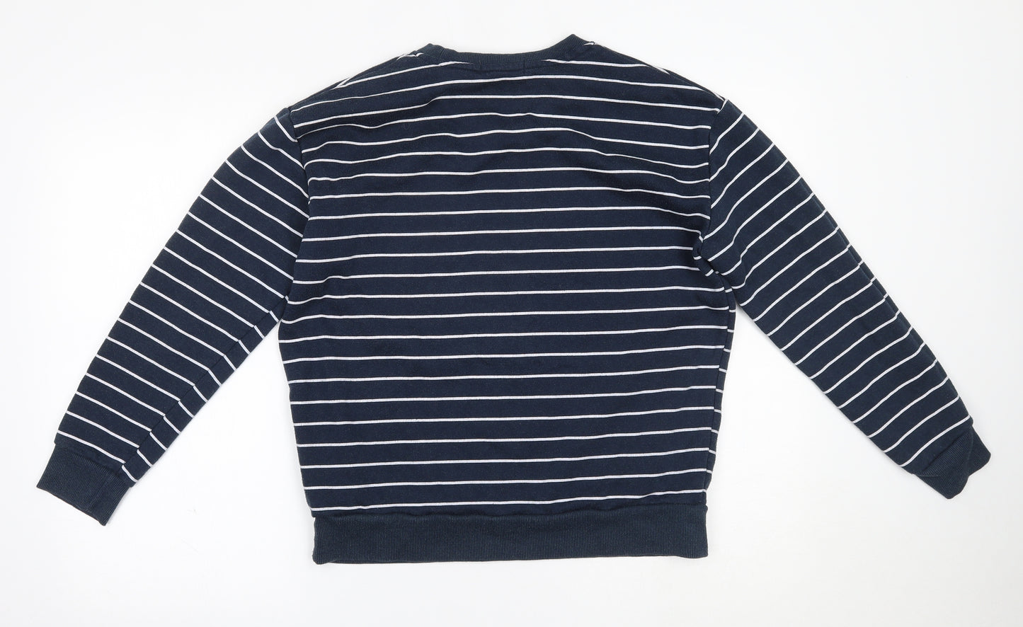 Primark Womens Blue Striped  Pullover Sweatshirt Size S