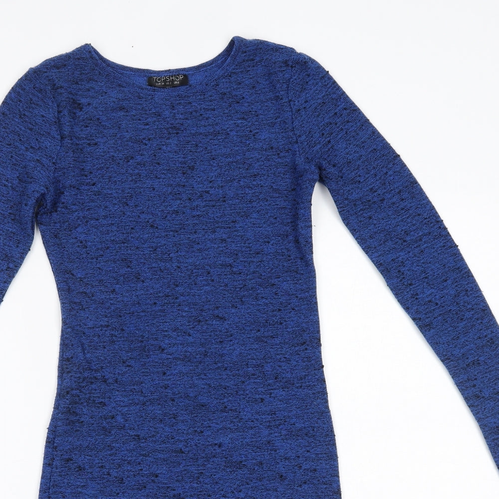 Topshop Womens Blue   Jumper Dress  Size 6