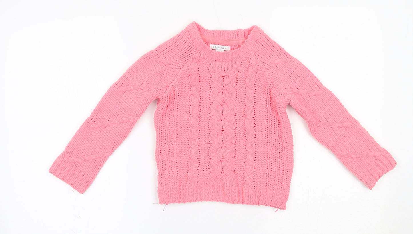 Primark Girls Pink   Pullover Jumper Size 3-4 Years