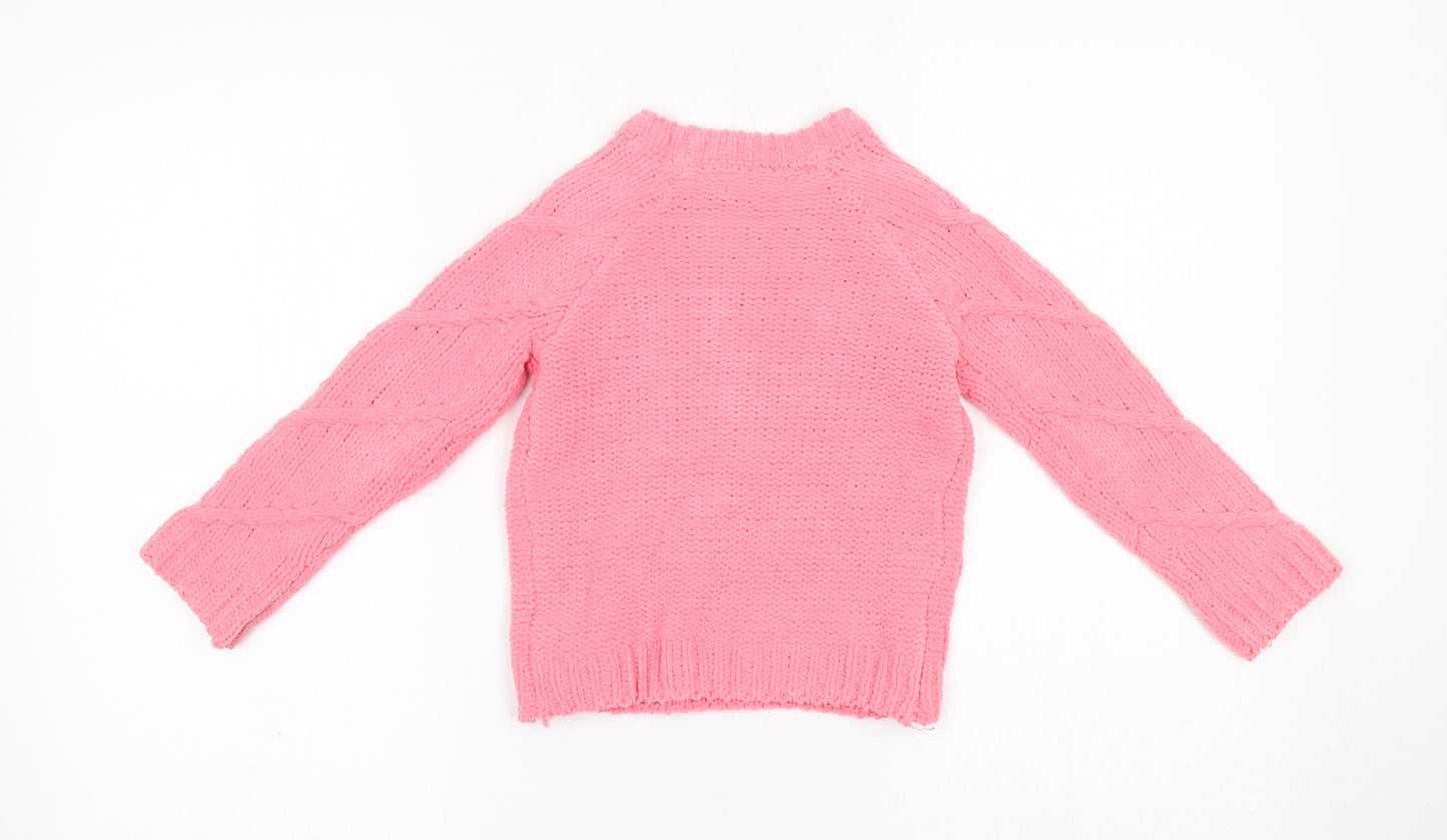 Primark Girls Pink   Pullover Jumper Size 3-4 Years