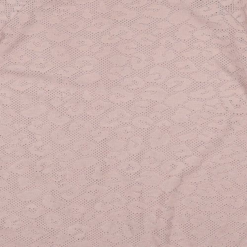 NEXT Womens Pink Animal Print  Basic Blouse Size 10