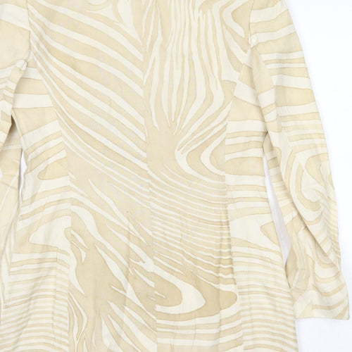 Laurel Womens Beige   Jacket Blazer Size 8