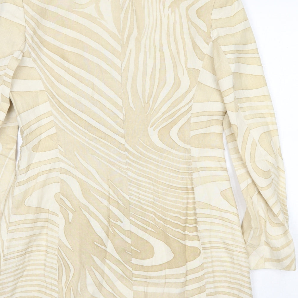 Laurel Womens Beige   Jacket Blazer Size 8