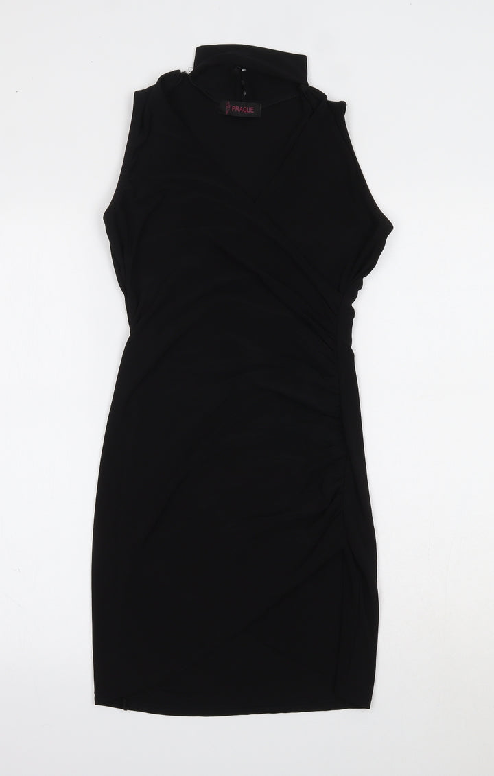 Prague Womens Black Bodycon Size 8