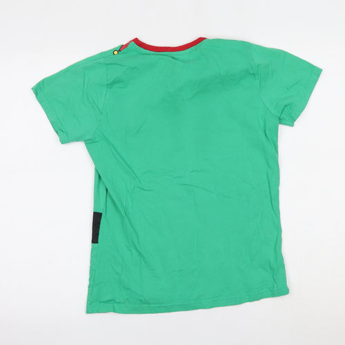 Avenue Womens Green   Basic T-Shirt Size 10  - christmas