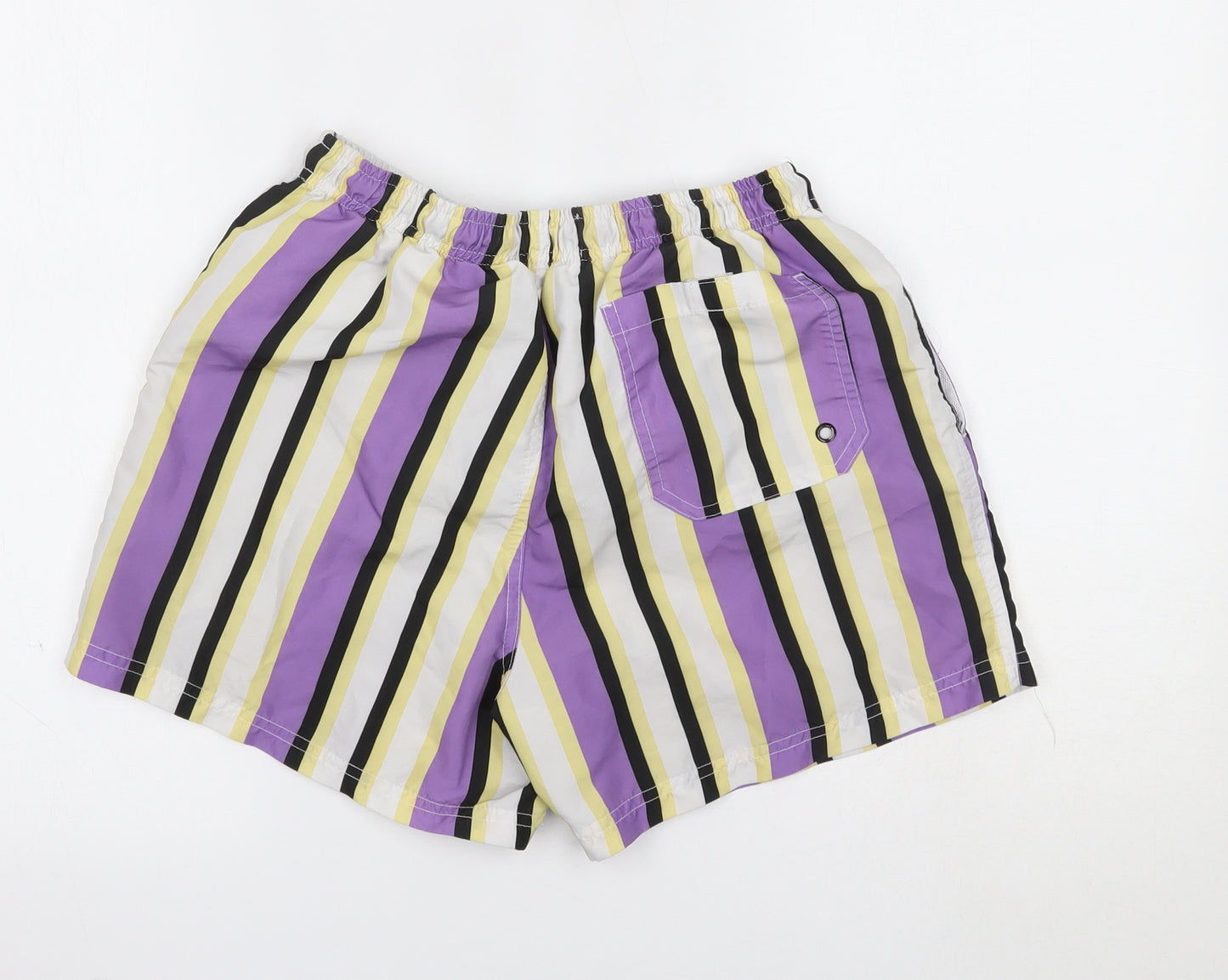 Primark Mens Multicoloured Striped  Sweat Shorts Size S