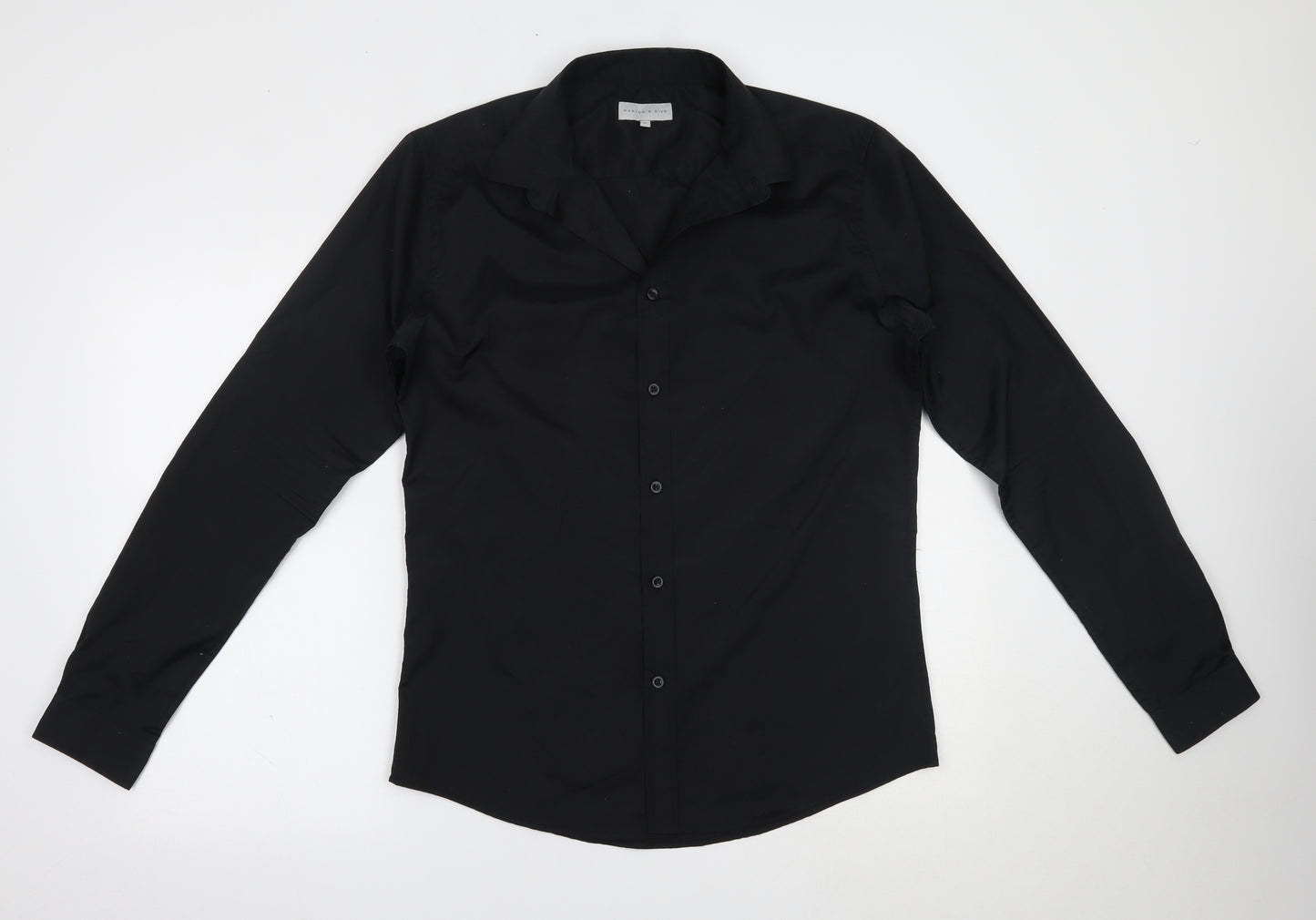 Carter & Rise Mens Black    Dress Shirt Size M