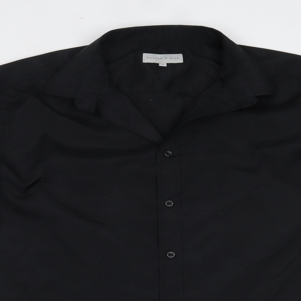 Carter & Rise Mens Black    Dress Shirt Size M