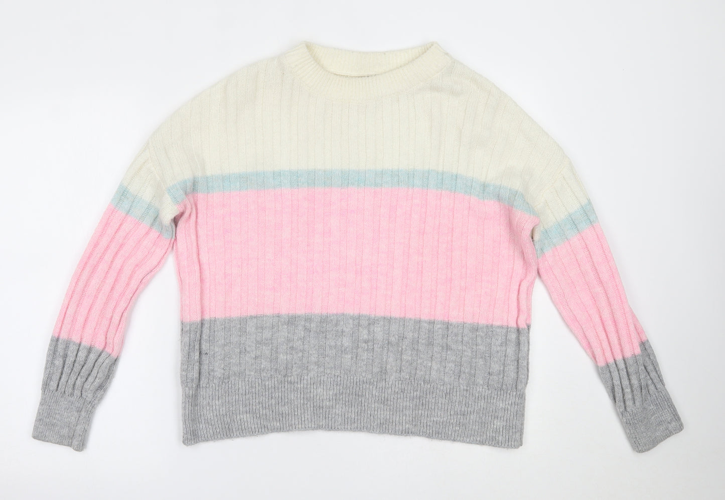 Papaya Womens Multicoloured Striped  Pullover Jumper Size S