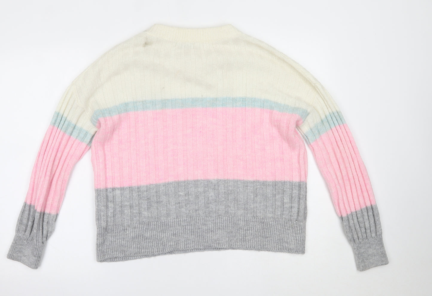 Papaya Womens Multicoloured Striped  Pullover Jumper Size S
