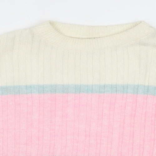 Papaya Womens Multicoloured Striped  Pullover Jumper Size S