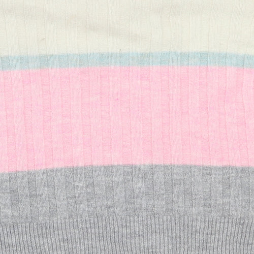 Papaya Womens Multicoloured Striped  Pullover Jumper Size S