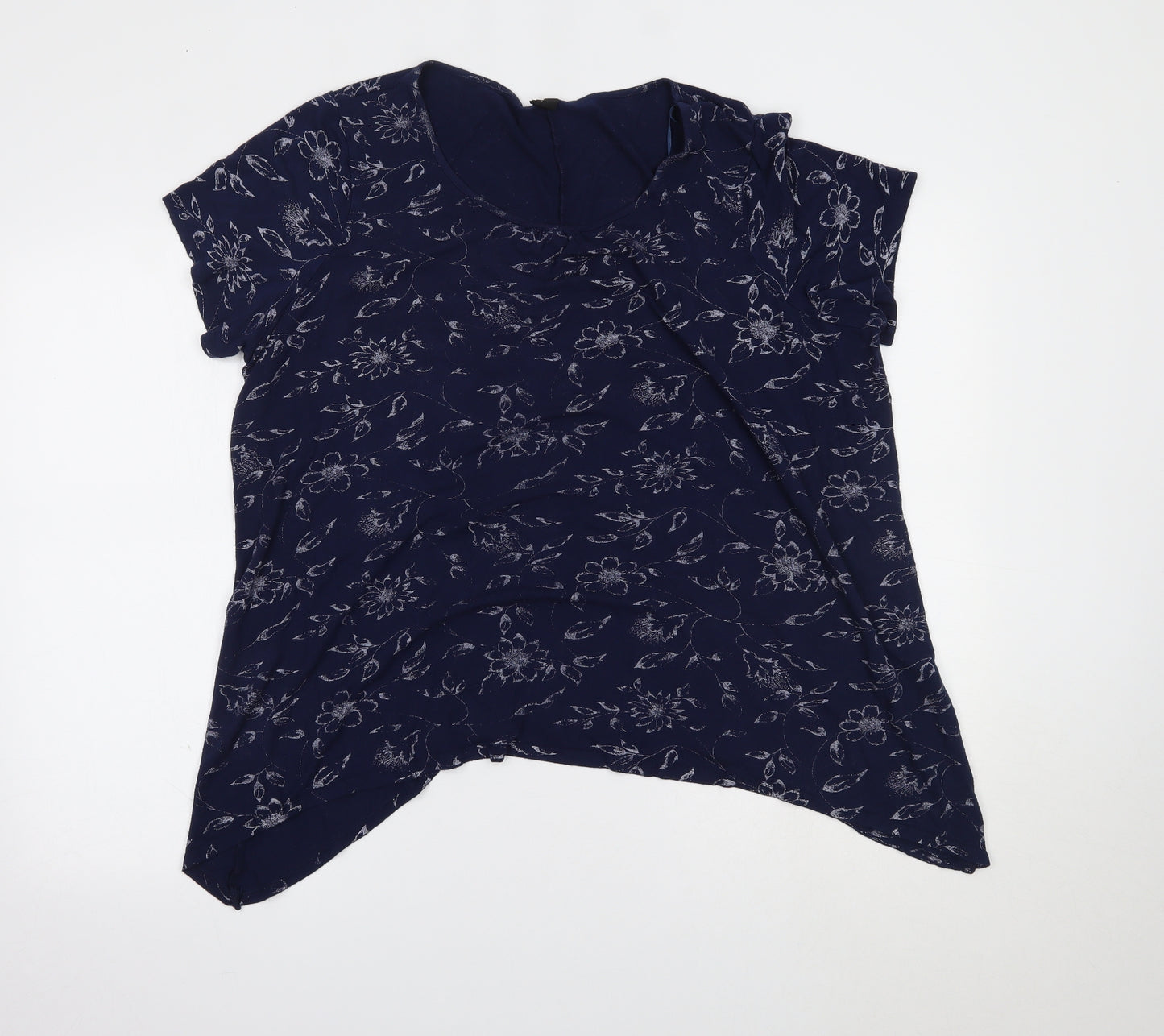 Arcadia Womens Blue   Basic T-Shirt Size 24
