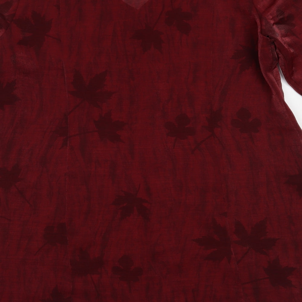 Your 6th Sense Womens Red   Basic Blouse Size 18