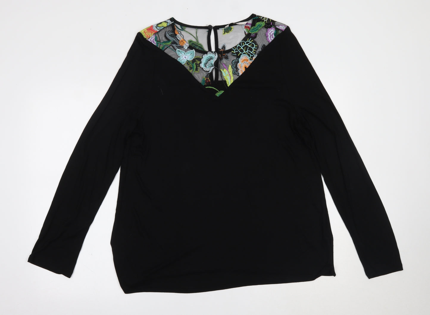 TU Womens Black   Basic Blouse Size 18
