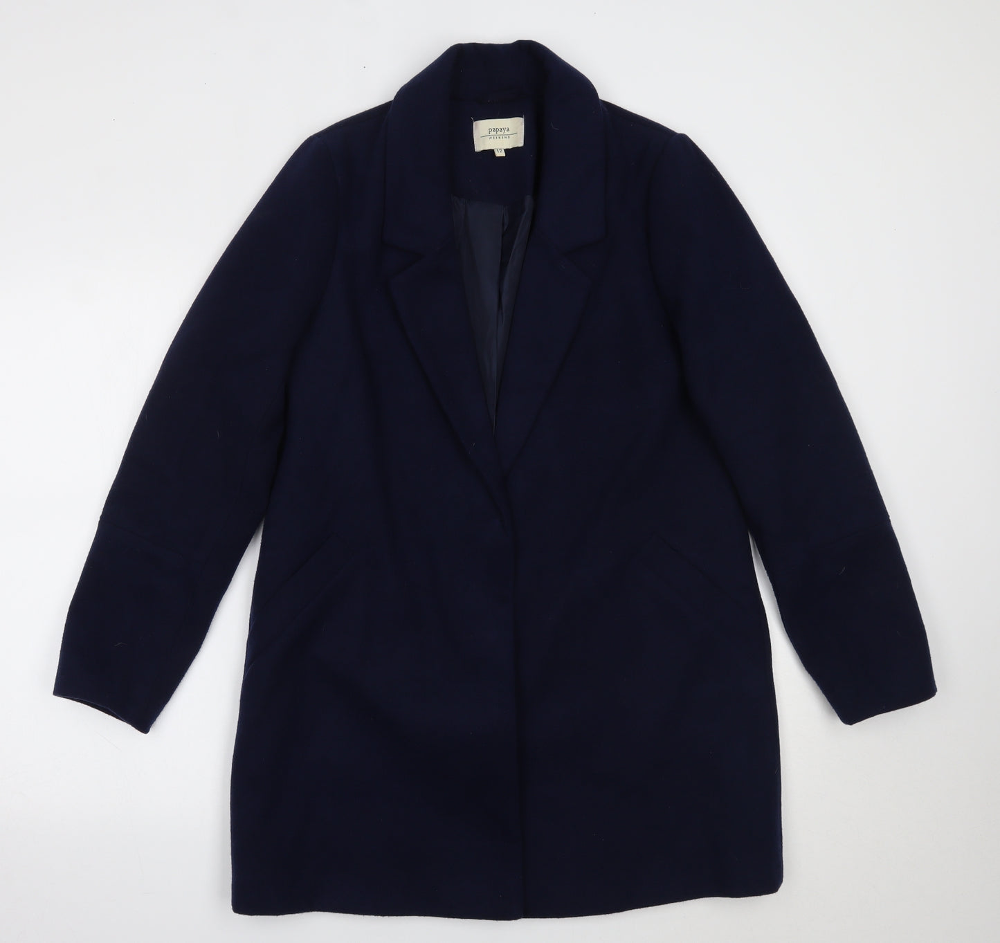 Matalan Womens Blue   Overcoat Coat Size 12