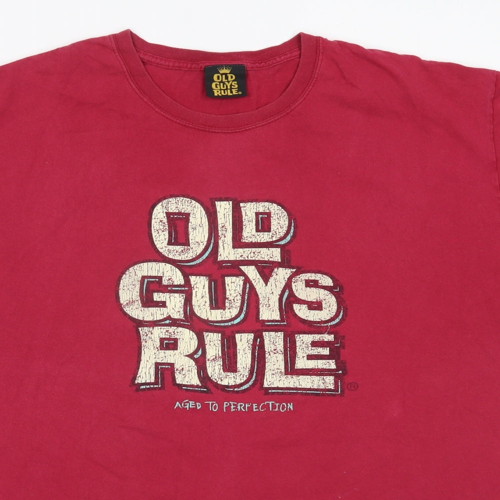 Gildan Mens Red    T-Shirt Size XL