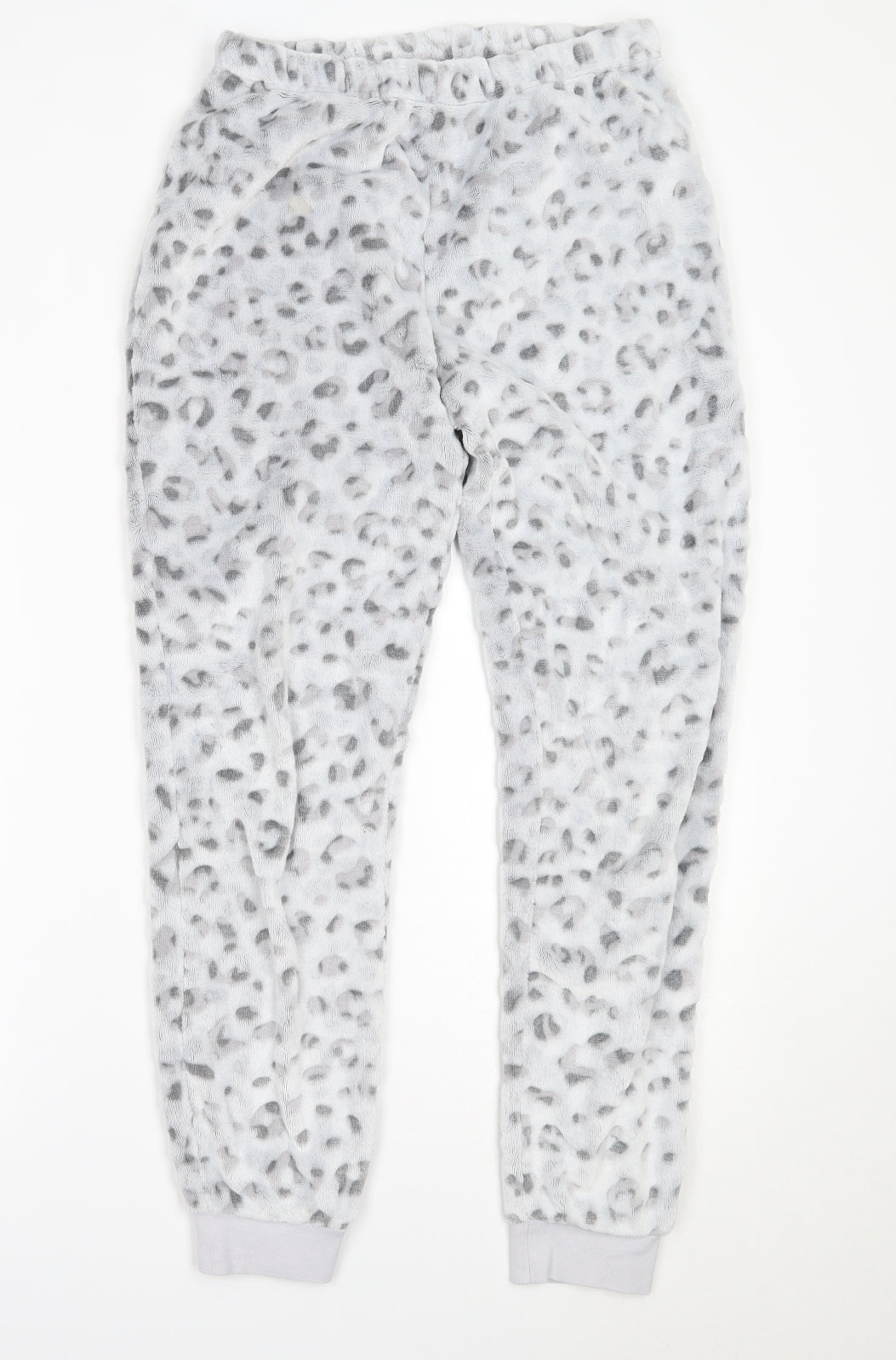 Nutmeg Womens Grey Animal Print   Pyjama Set Size 10