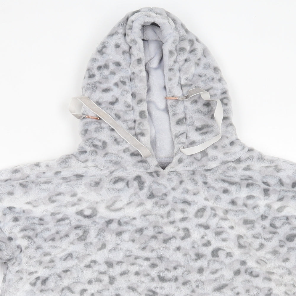 Nutmeg Womens Grey Animal Print   Pyjama Set Size 10