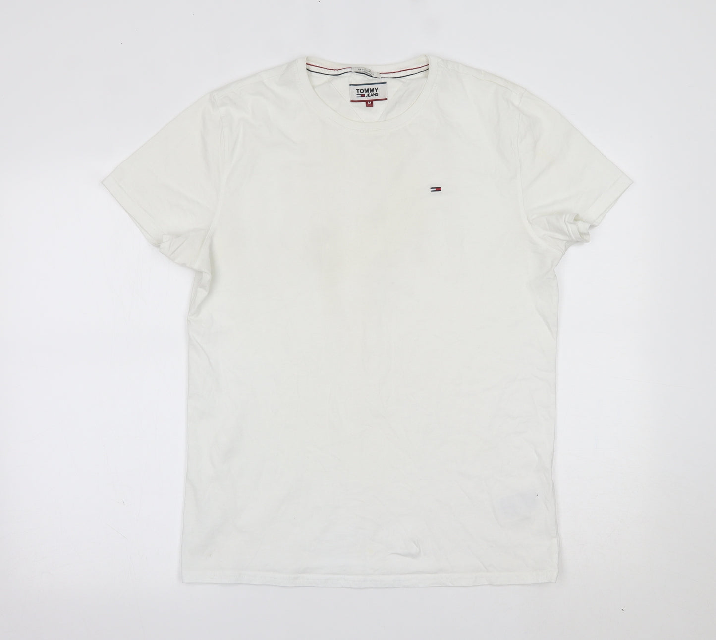 TOMMY JEANS Mens White    T-Shirt Size M