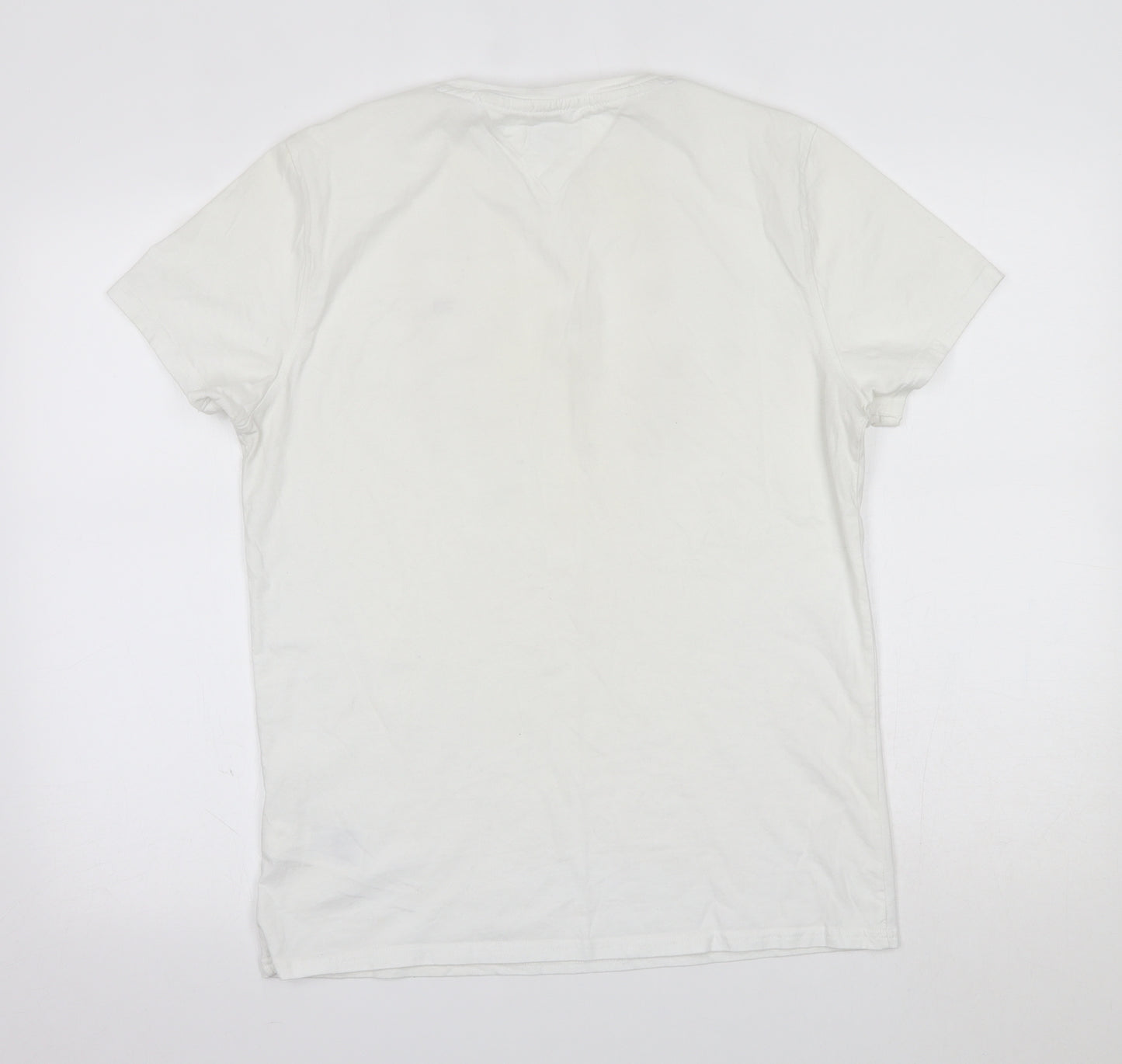 TOMMY JEANS Mens White    T-Shirt Size M