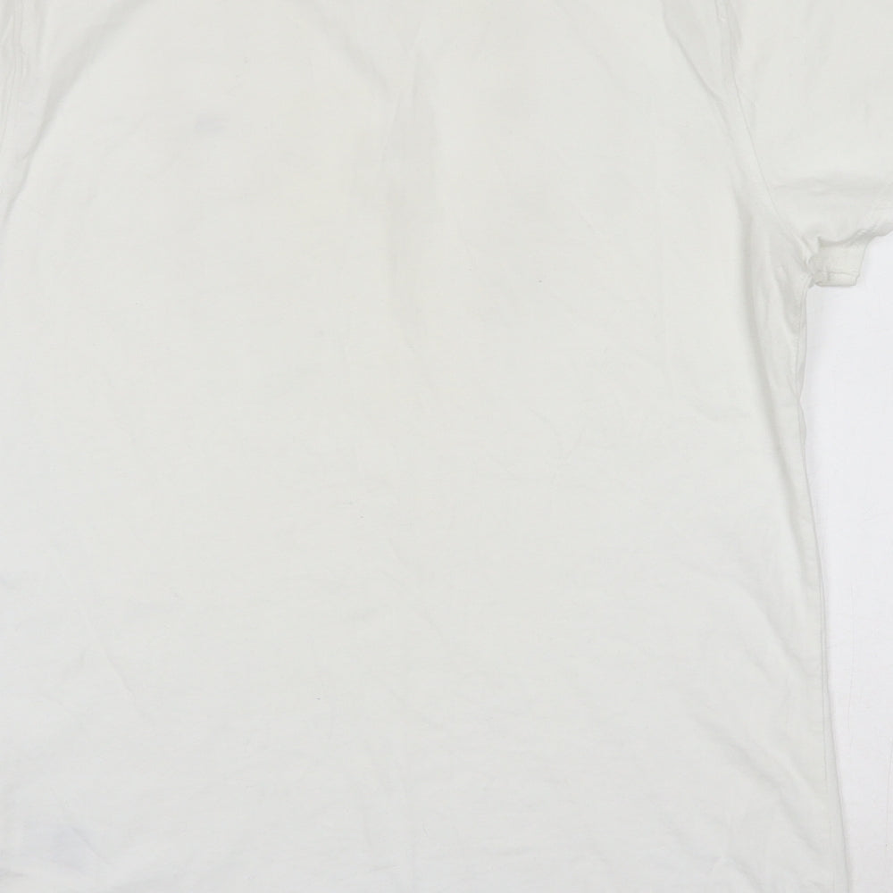TOMMY JEANS Mens White    T-Shirt Size M