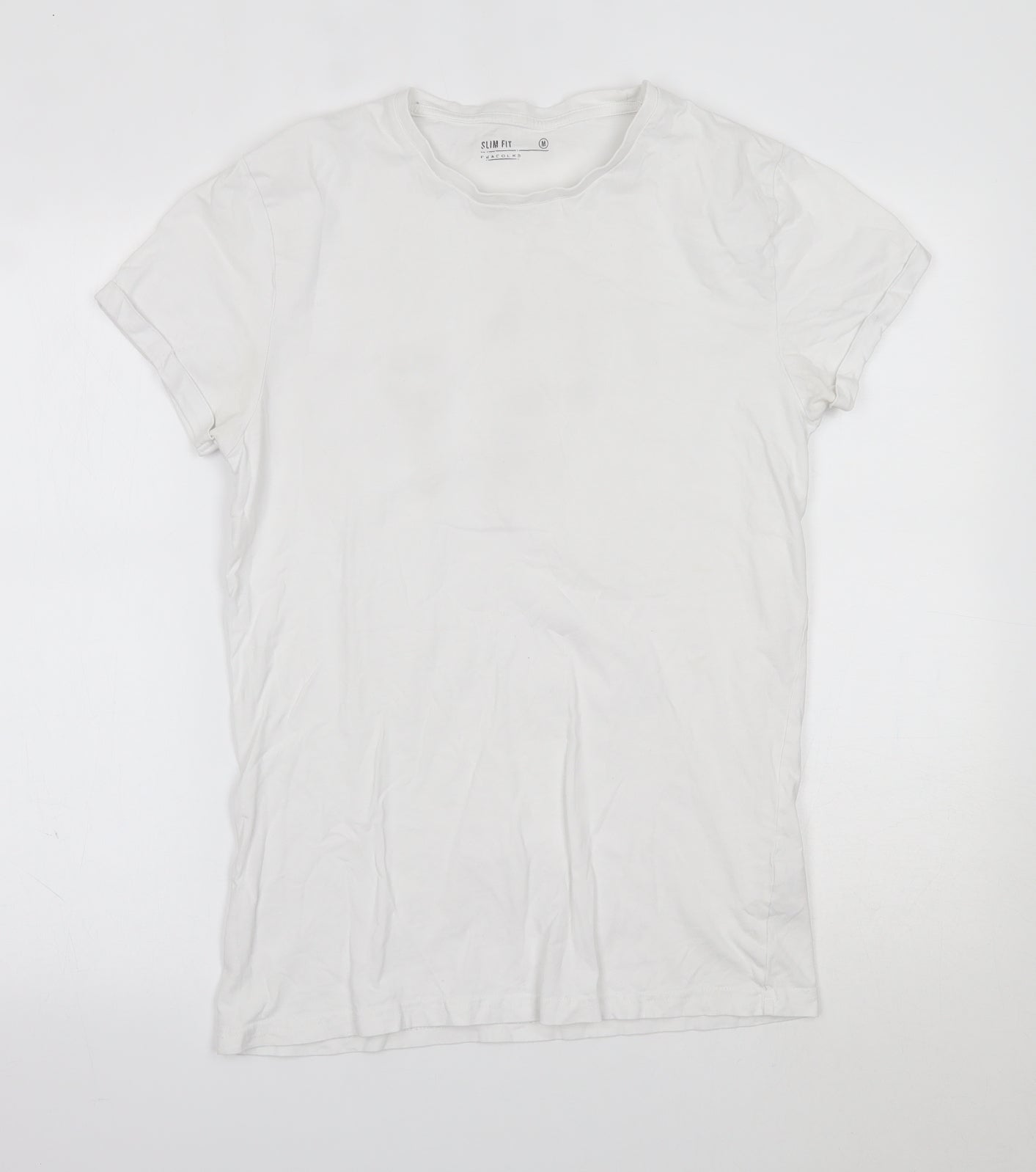 Peacocks Mens White    T-Shirt Size M