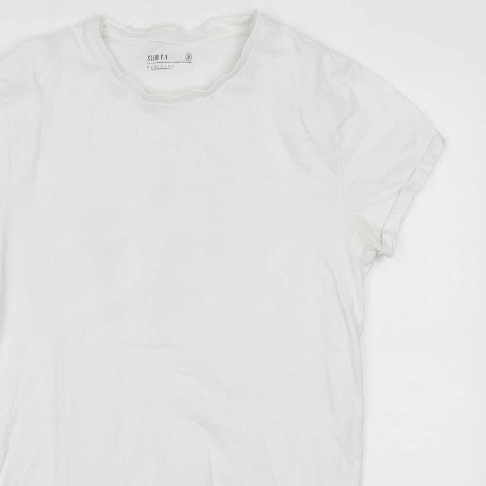 Peacocks Mens White    T-Shirt Size M