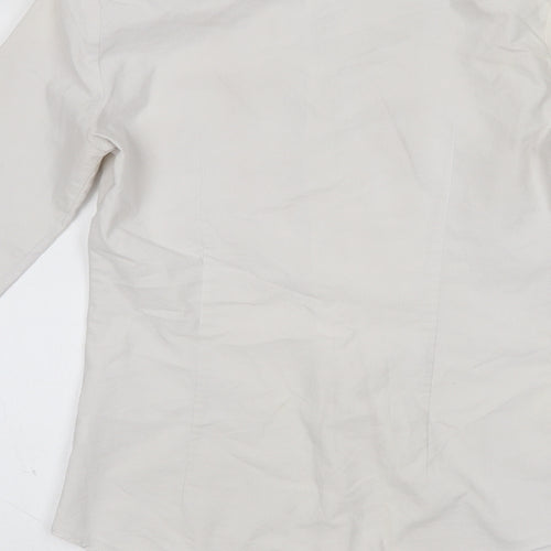 River Island Mens White    Button-Up Size S