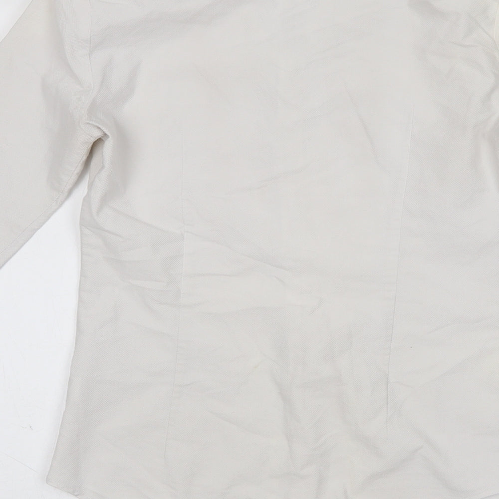 River Island Mens White    Button-Up Size S