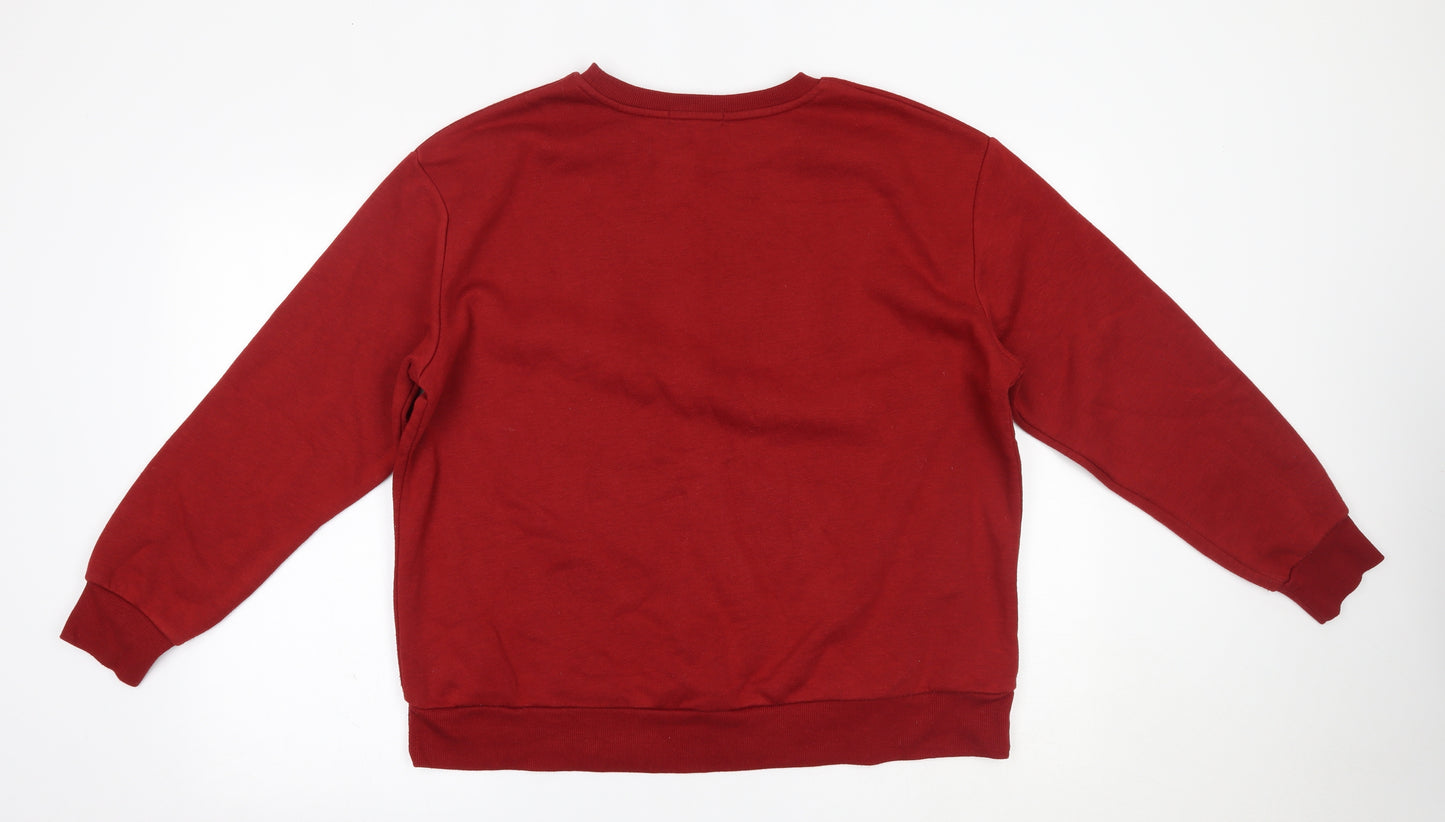 Primark Womens Red   Pullover Sweatshirt Size L
