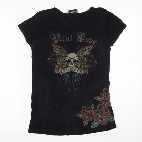 Clockhouse Womens Black   Basic T-Shirt Size 10