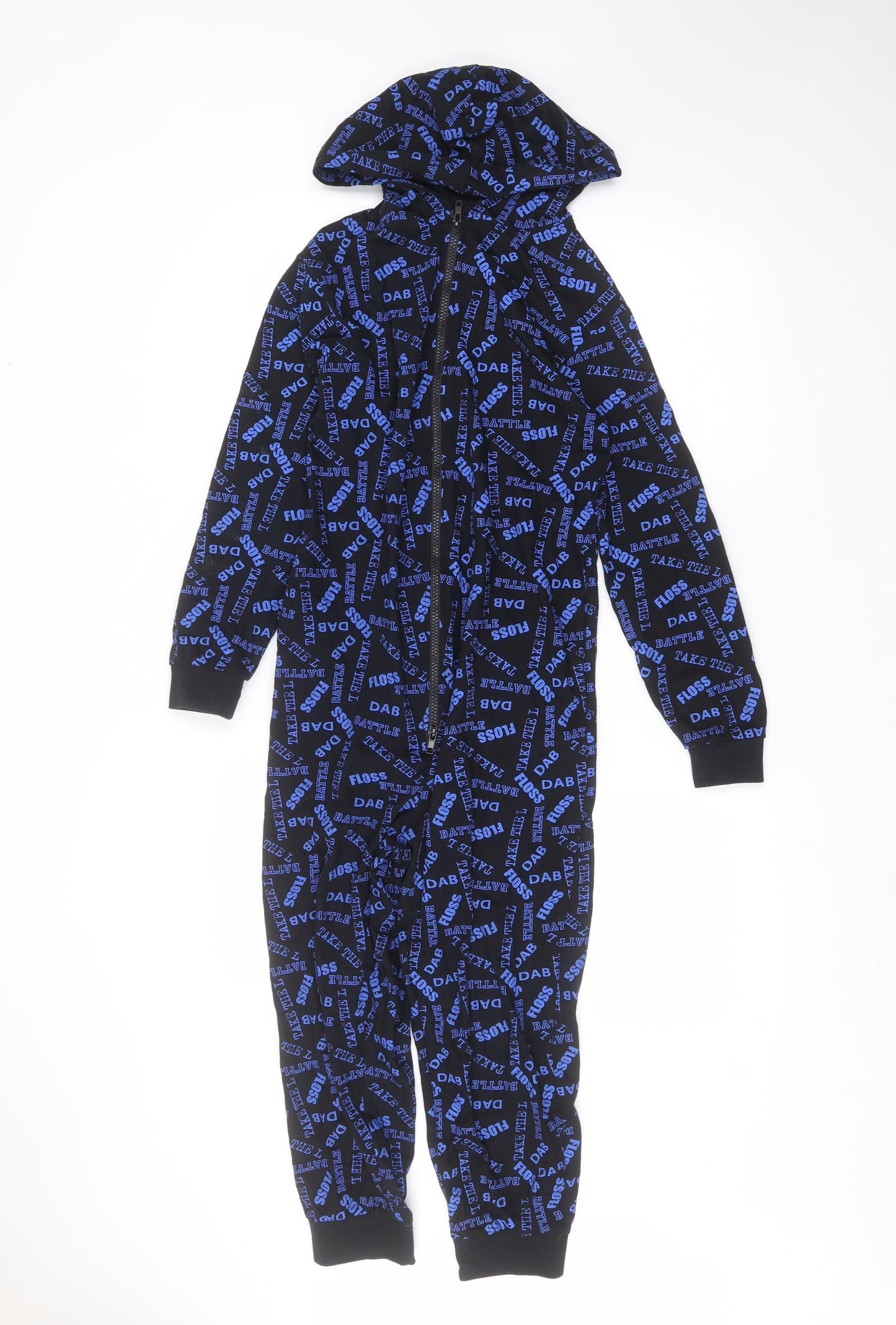 Bedlam Boys Black Solid   One Piece Size 9-10 Years