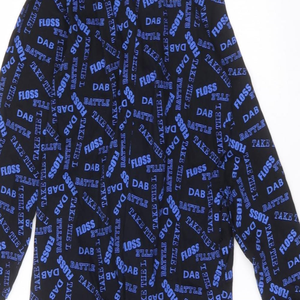 Bedlam Boys Black Solid   One Piece Size 9-10 Years