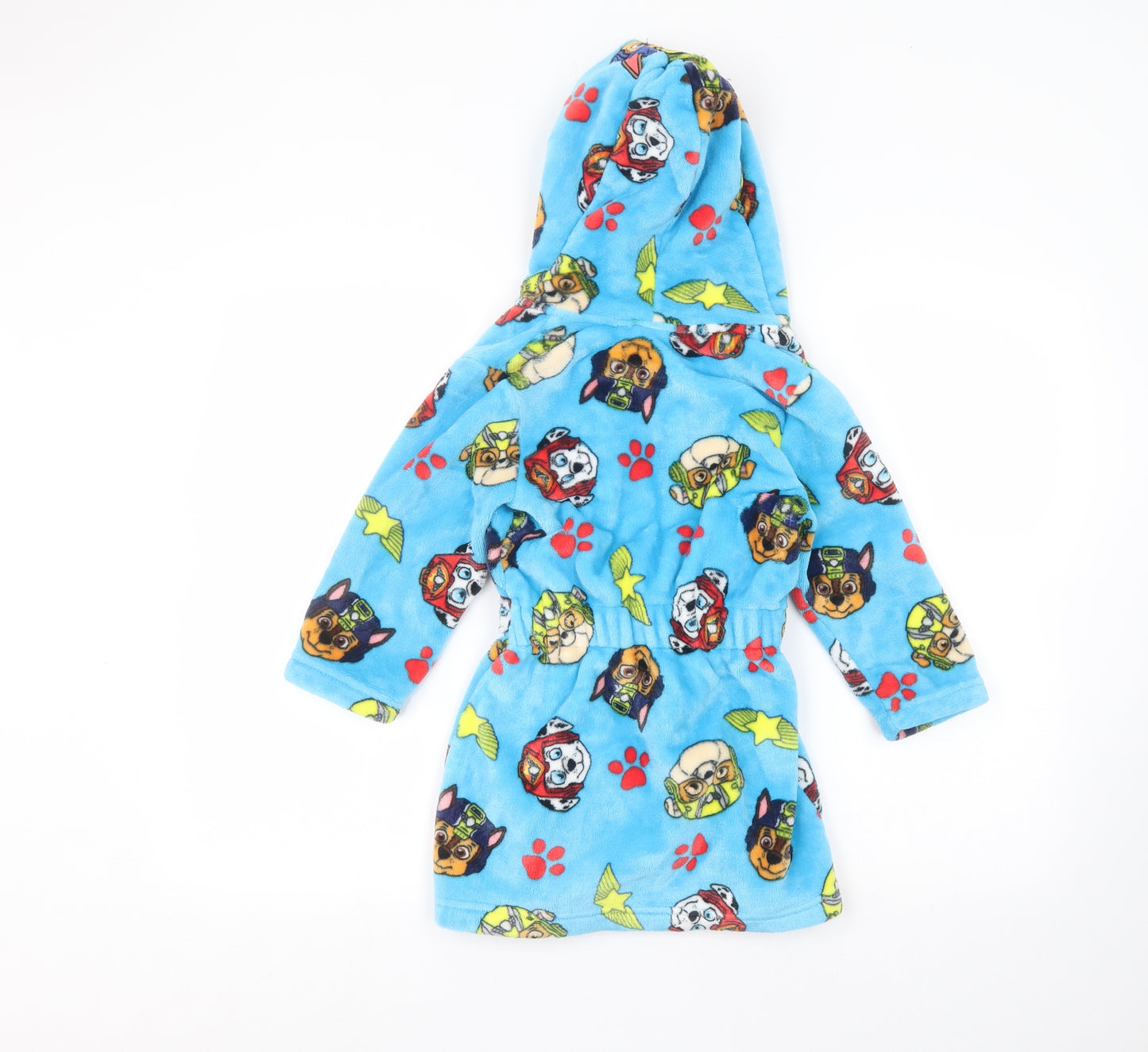 George Boys Blue Solid   Robe Size 2-3 Years  - paw patrol