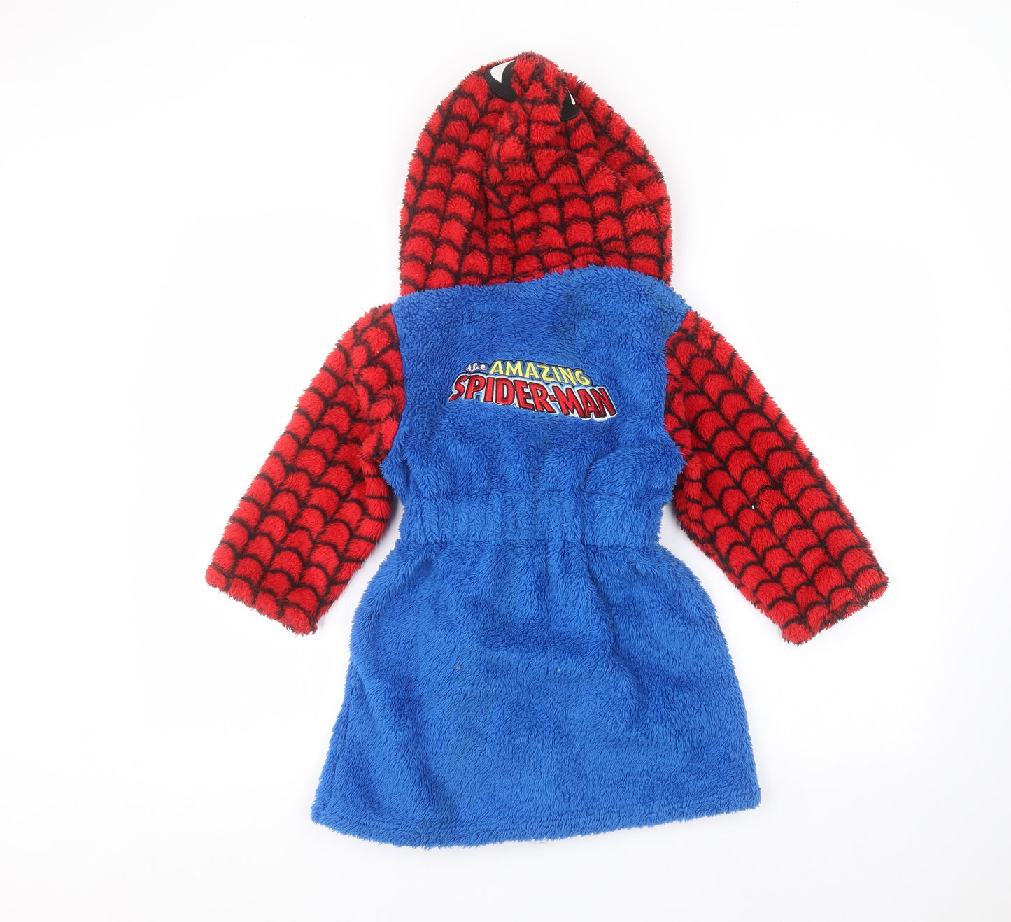 George Boys Blue Solid   Robe Size 4-5 Years  - Spider man