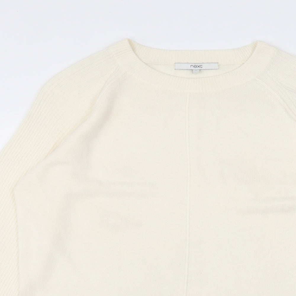 NEXT Womens White   Pullover Jumper Size S