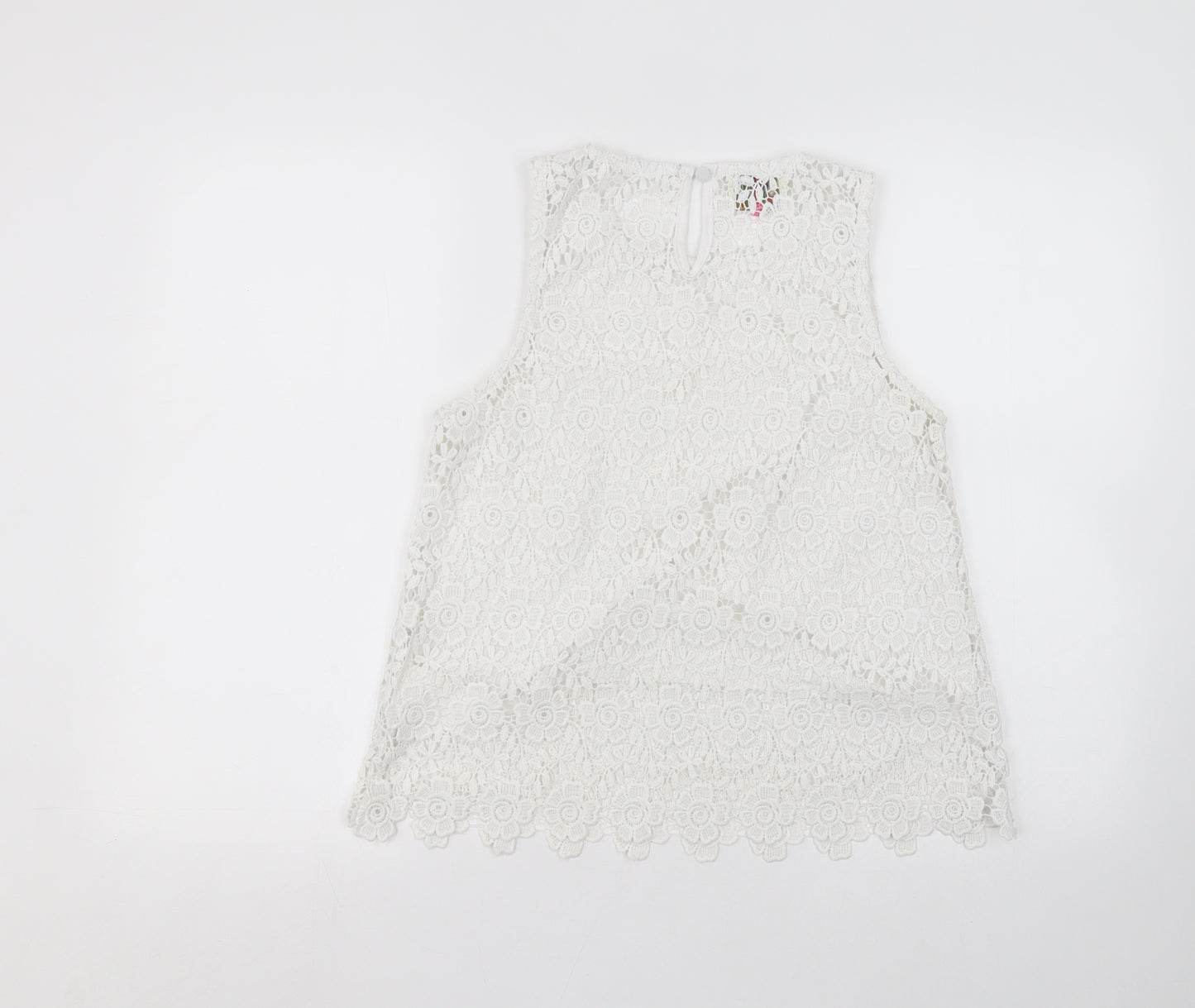 ribon Womens White   Basic T-Shirt Size 12