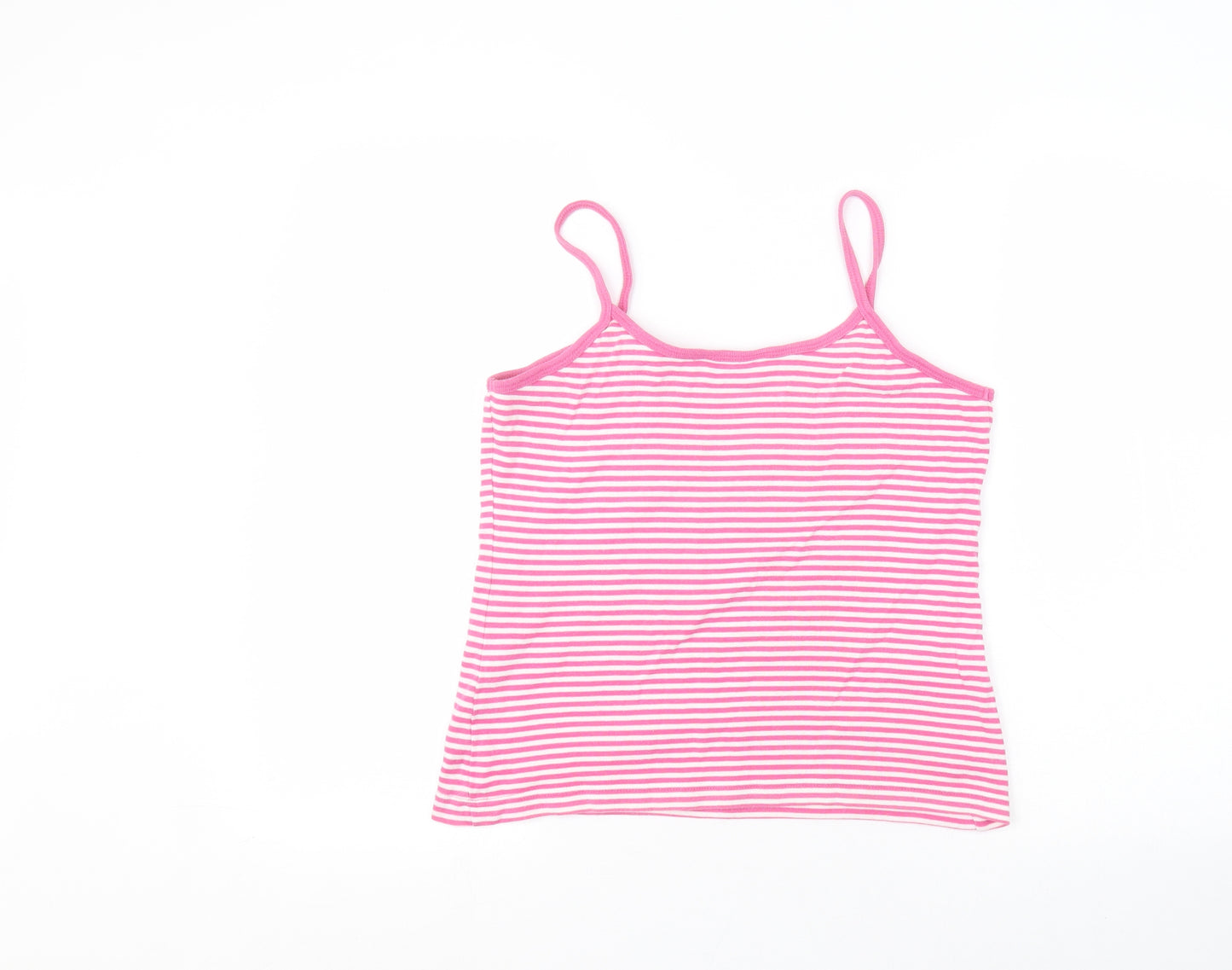 Essentials Womens White Striped  Basic T-Shirt Size 16