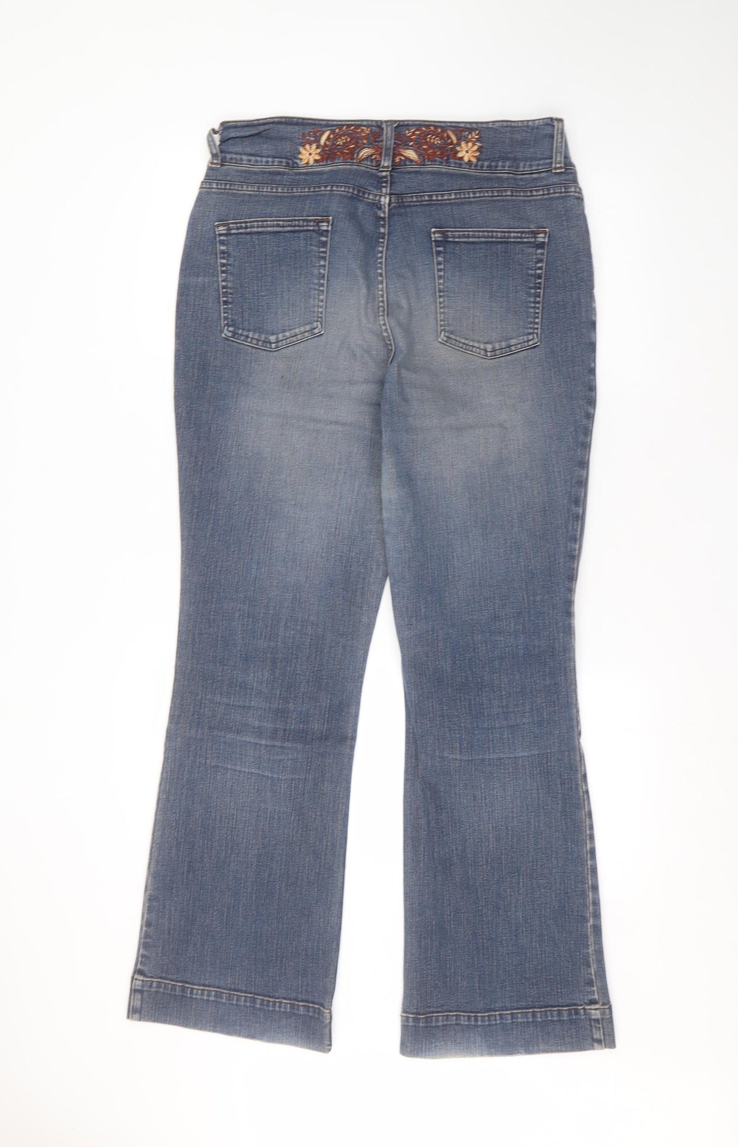 Marks and Spencer Womens Blue   Bootcut Jeans Size 16 L30 in
