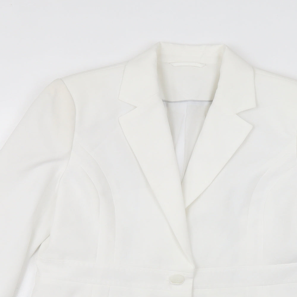 F&F Womens White   Jacket  Size 12