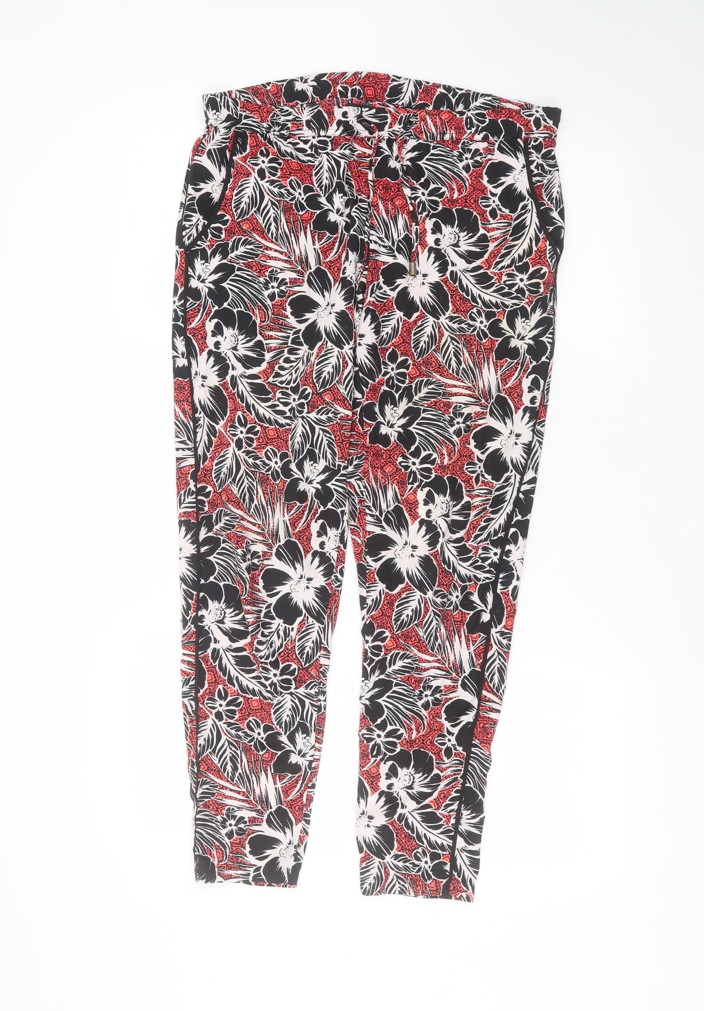 New Look Womens Red   Trousers  Size 8 L25 in