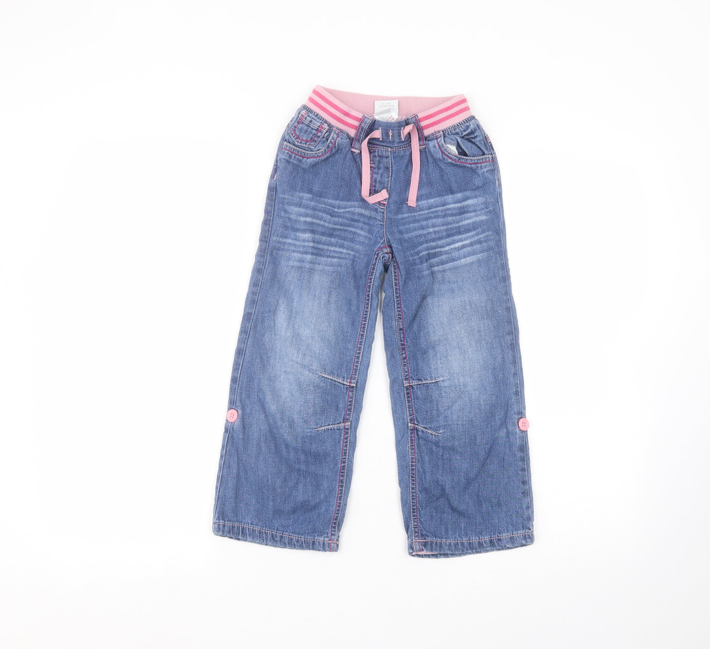 NEXT Girls Blue   Straight Jeans Size 4-5 Years