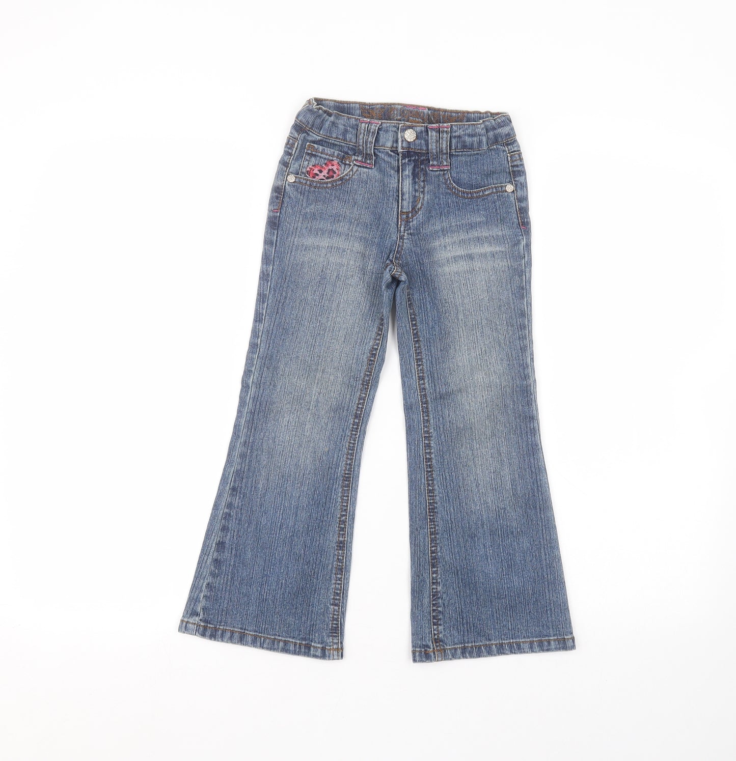 Preworn Girls Blue   Bootcut Jeans Size 5 Years