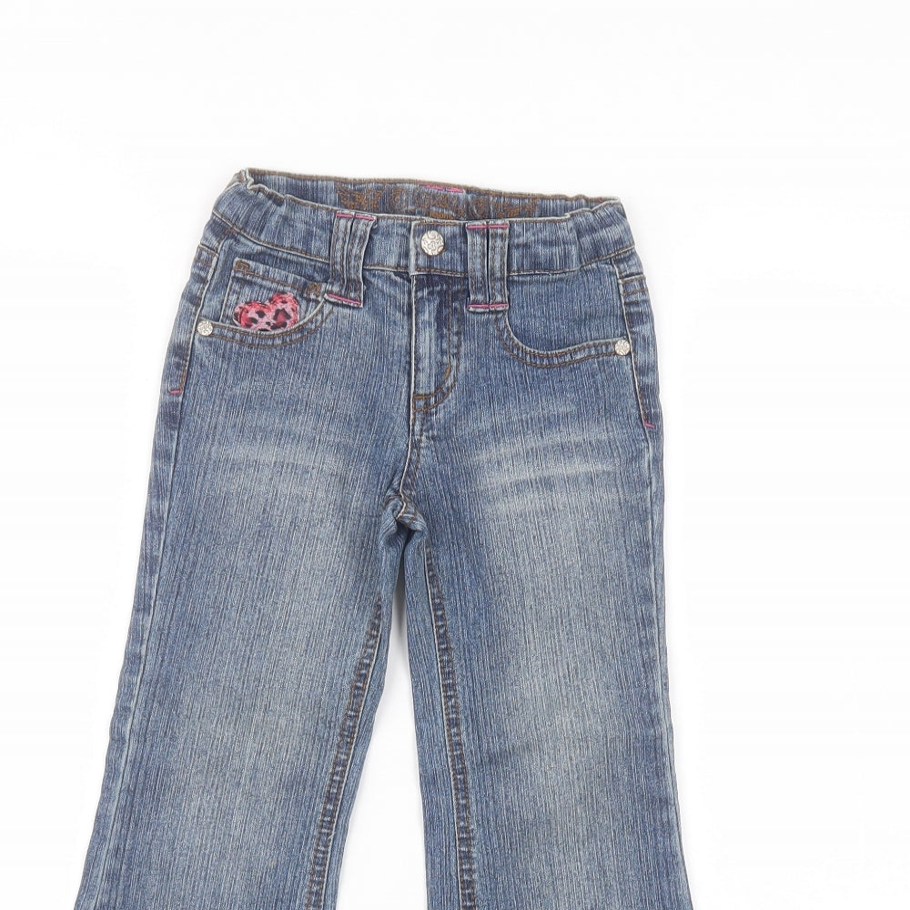 Preworn Girls Blue   Bootcut Jeans Size 5 Years