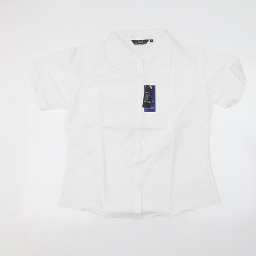 Premier man Mens White    Dress Shirt Size 14