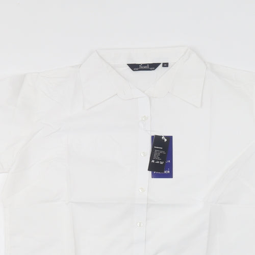 Premier man Mens White    Dress Shirt Size 14