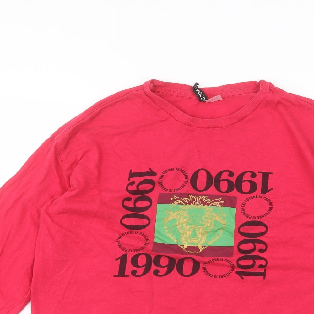 H&M Womens Pink   Basic T-Shirt Size S